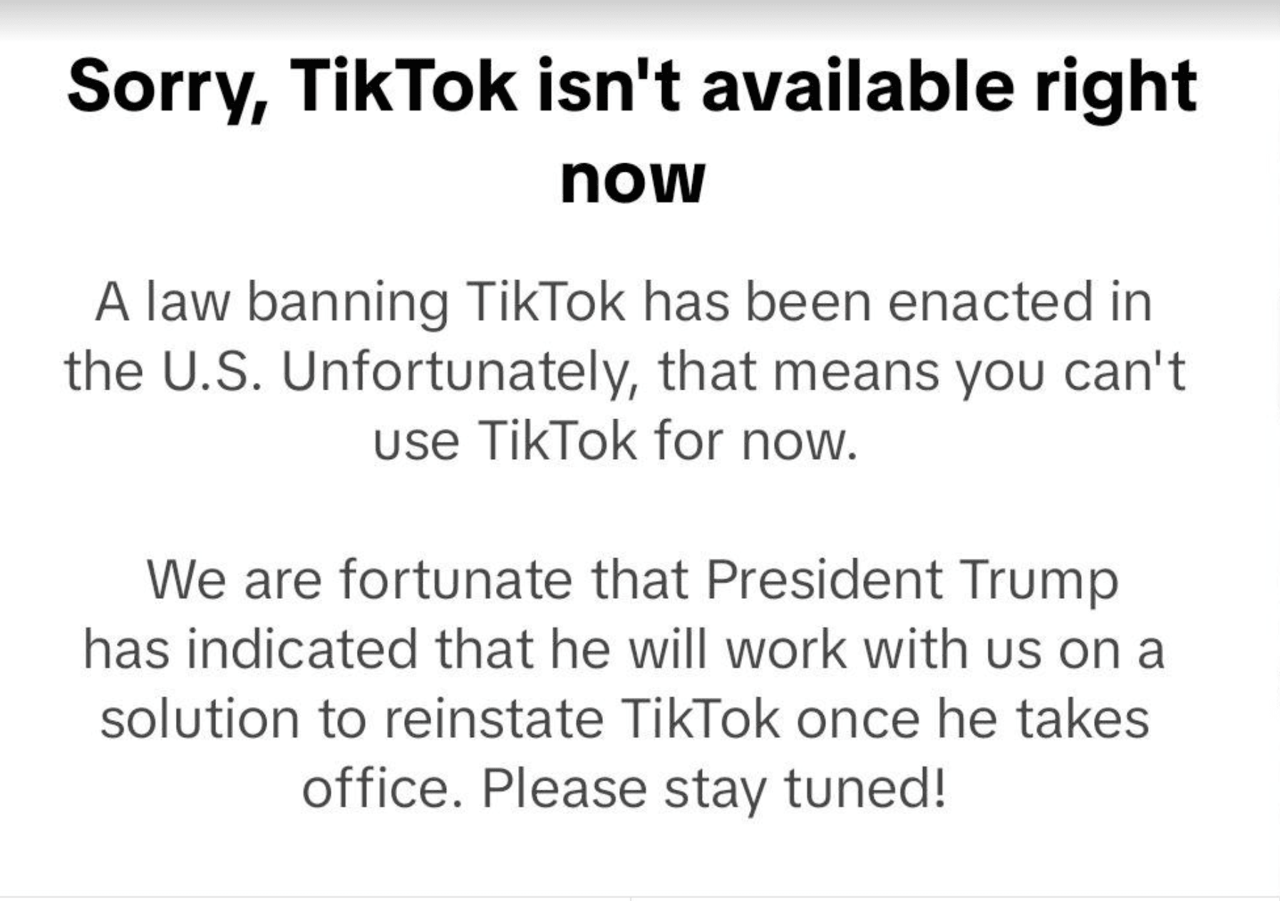 TikTok App Message